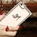 iPhone 6S Case,iPhone 6 Case,Hundromi iphone 6/6s 3d Handmade Clear Bling Crystal Rhinestone Diamond Skin Case Cover for iPhone 6/iphone 6s(High-heeled)