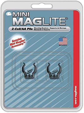 Mag-Lite AM2A496 Mounting Brackets For Mini AA Flashlight (108-540) 2 Per Package
