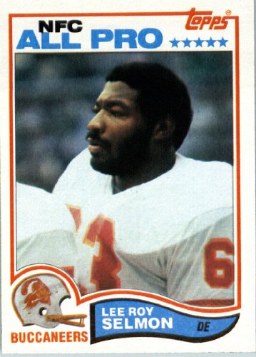 1982 Topps # 505 Lee Roy Selmon Tampa Bay Buccaneers Football Card - In Protective Screwdown Display Case!