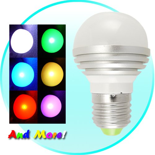 New LED Color Changing Light Bulb with Remote
