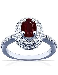Platinum Cushion Cut Ruby Ring With Sidestones (GIA Certificate)