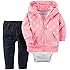 Carters Baby Girls 3-Piece Cardigan Set /White Dot