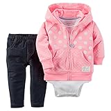 カーターズ Carter's ボディスーツ + カーディガン + パンツ 豪華3点セット 3-Piece Cardigan Set 3M (55-61cm)