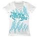 Black Eyed Peas - Showdown Junior / Womens V-Neck T-shirt in White