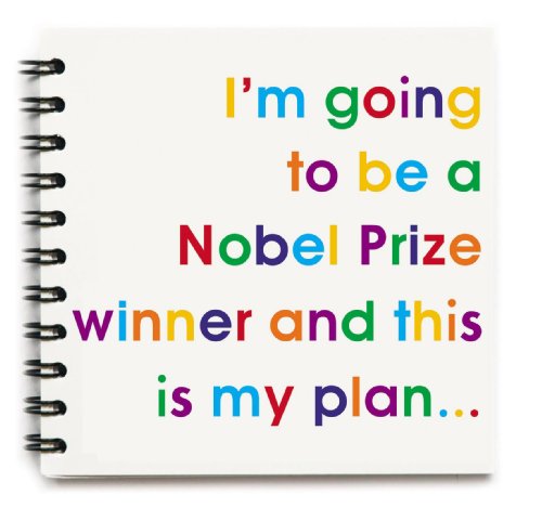 Childrens Toyshop  Toys : I'm Going to Nobel Prize' notebook