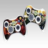 Gun fighter Protective Skin Decorative Decal for XBOX 360 Controller (2pcs in 1)