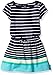 Nautica Girls' Engineer Stripe Boat Neck Dress