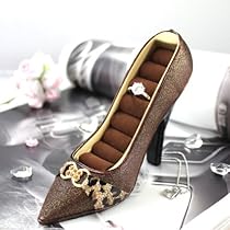 Leopard Print Pointy Toe Shoe Ring Holder Brown Leopard Print Pointy Toe Shoe Ring Holder Brown