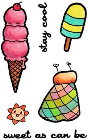 Some Odd Girl Kaylee's Closet 2"X3" Clear Stamp Set-Summer Treat