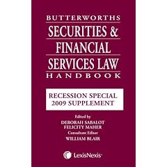 Butterworths Securities and Financial Services Law Handbook: Recession Special 2009 Supplement