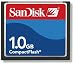 SanDisk SDCFB-1024-A10 1GB CF Type 1 Card (Retail Package)