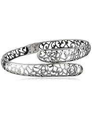Sterling Silver Filigree Hinge Bangle Bracelet