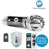 Exclusive Black Auto Ionizer, Car Air Purifier BONUS Car Air Freshener + eBOOK By Max Premium ~ Air purifier for smokers - Odor Eliminator Pet Smell & Removes Bacteria | Ideal for Your Car, Truck & RV