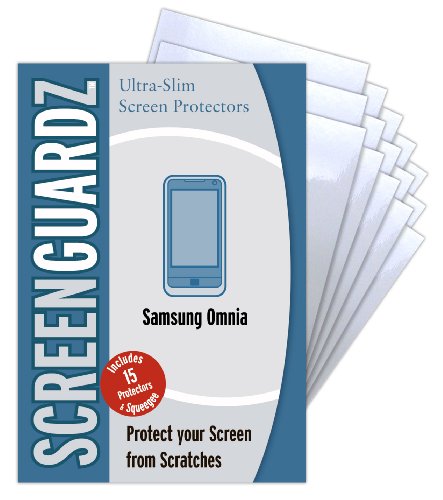 ScreenGuardZ Ultra-Slim Screen Protector Film for Samsung Omnia i900 (Transparent)