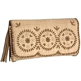 Jack Rogers Lawn Party Straw Clutch