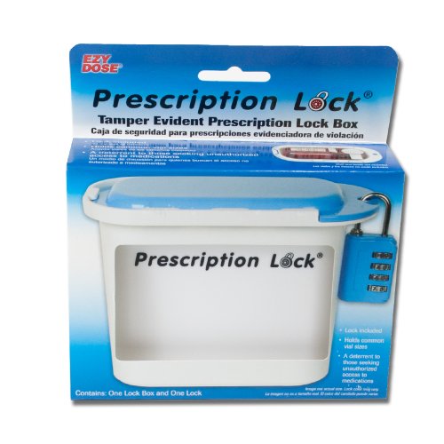 Apothecary Products Ezy Dose Prescription Lock Medication Lock Box, 0.