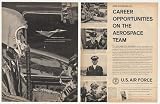 1961 US Air Force Aerospace Career B-70 Valkyrie 2-P Print Ad