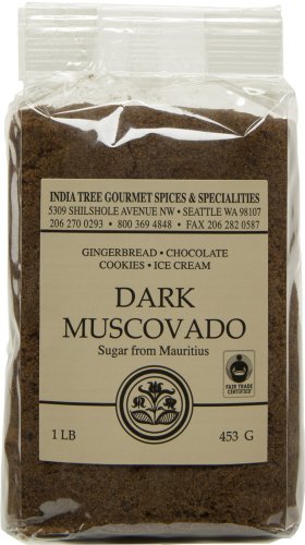 India Tree Dark Muscavado Baking Sugar - 1lb Bag