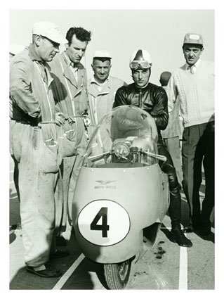 Moto Guzzi GP Motorcycle Giclee Poster Print by Giovanni Perrone, 44x60