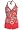 Dark Coral Ditsy Floral