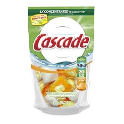 Cascade ActionPacs Dishwasher Detergent, Citrus Scent, 20-Count