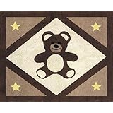 Chocolate Teddy Bear Accent Floor Rug by Sweet Jojo Designs