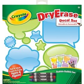 Crayola Dry Erase Decals - Bubble Babble Set