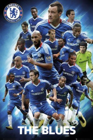 1art1 50452 Fu&szlig;ball - Chelsea, Collage, The Blues, 10/11 Poster 91 x 61 cm Preisvergleich