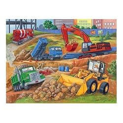 John Deere Construction Site 36 pc Floor Puzzle