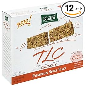 Kashi TLC Crunchy Granola Bar, Pumpkin Spice Flax, 6 Count Box, 1.4-Ounce Bars (Pack of 12)