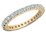 Eternity Diamond Wedding Band and Anniversary Ring 1.0 Carat (ctw) in 14K Yellow Gold
