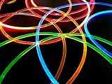 LED shoelaces with continuous and blinking modes in 5 colors