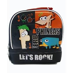 Phineas and Ferb Double Compartment Insulated Lunch Box