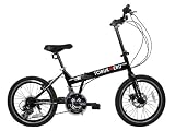 Men Women Folding Bike 21-speed Shimano Bicycle W