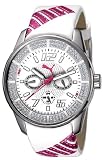 PUMA RACE CAT MULTIFUNCTION LADY'S WATCH WITH CRYSTALS WHITE WITH PINK PU101752001