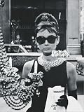 Audrey Hepburn in Breakfast at Tiffany's Art Poster Print, 24x32