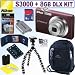 Nikon Coolpix S3000 12 MP Digital Camera (Plum) + 8GB Deluxe Accessory Kit