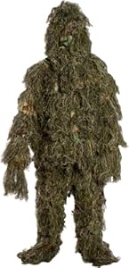 Modern Warrior Woodland and Forest Design Ghillie Suit, 3-Piece, One Size Fits All Children