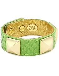 Ted Rossi "Palm Beach Chic" Python Pyramid Small Soft Cuff Bracelet