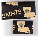 Checkbook Cover Debit Set Made with NFL New Orleans Saints Fabric