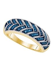 0.20CTW BLUE DIAMOND FASHION BAND