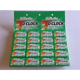 Gillette 7 O'clock Double Edge Safety Razor Blades