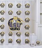 Sporting Goods : NCAA LSU Louisiana State Tigers 7-Piece Frosty Bathroom Set