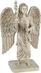 Archangel Uriel Statue, Stone - Small