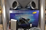 100 w motorcycle speakers + amp + radio + usb + remote