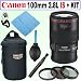 Canon EF 100mm f/2.8L IS USM 1-to-1 Macro Lens + Deluxe Accessory Kit