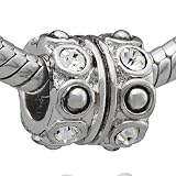 April Birthstone Round Charm Bead - Pandora Bead & Bracelet Compatible