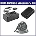 Sony DCR-DVD650 Camcorder Accessory Kit includes: SDNPFH50 Battery, SDM-109 Charger, VID80C Case