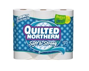 Quilted Northern Bath Tissue Soft and Strong Mega Roll, 9 Count