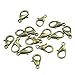 Curved Lobster Clasps -100 pcs Bronze Plated Lobster Claw Clasps Findings - 7 mm x 12 mm with Kare & Kind Retail Packaging (Bronze)
